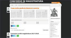 Desktop Screenshot of concorsoinmagistratura.it