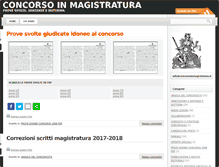 Tablet Screenshot of concorsoinmagistratura.it
